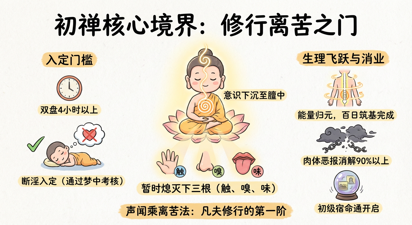 初禪(三) - 禪定境界圖解